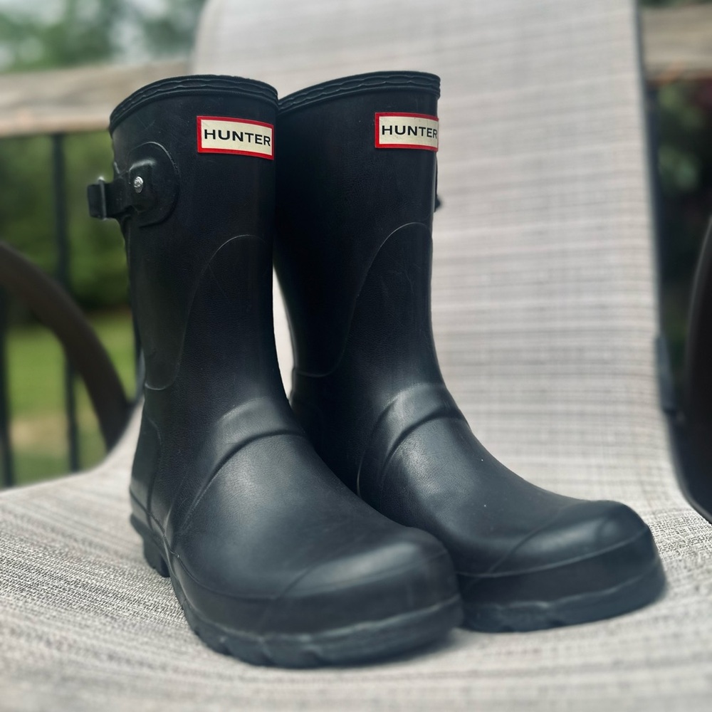 Hunter Black Rain Boots Women’s 7 🖤 - Picture 2 of 7